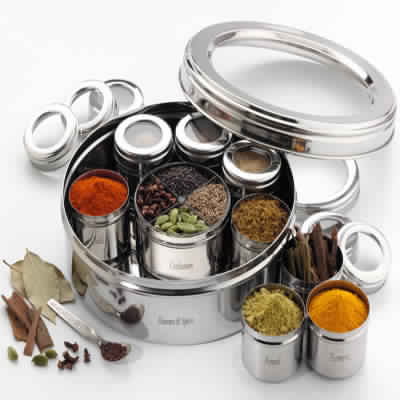Steel Spice Boxes