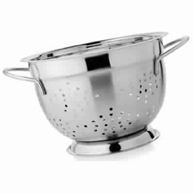 23cm Silver Stell Stainless steel collection Stainless Steel Colander 