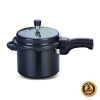 Black anodisez cooker with outer lid.