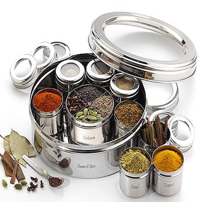 Steel Spice Boxes