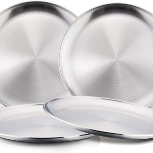  AIYoo Divided Plate with Lid for Adults 304 Stainless