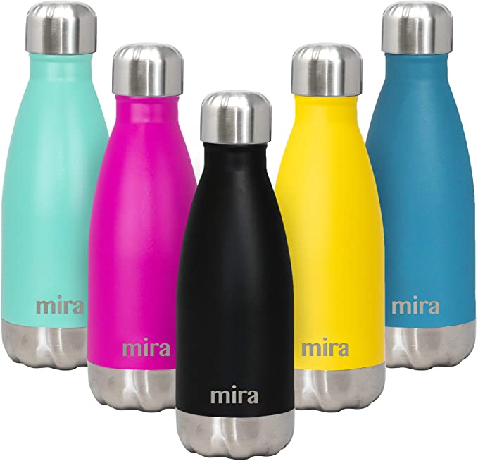Mira 32 oz Stainless Steel Water Bottle | Vacuum Insulated Metal Thermos Flask Keeps Cold for 24 Hours, Hot for 12 Hours | BPA-Free One Touch Spout
