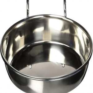 64-Ounce Advance Pet Products Stainless Steel Coop Cups with Hook 